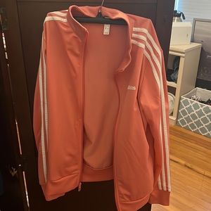 3 piece pink adidas track suit set